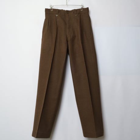 50s French Army Wool Trousers Size21 Dead Stock