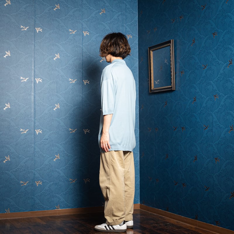 90s JOHN SMEDLEY Sea Island Cotton Polo（Made in