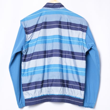 80s Vintage adidas Track Jacket Stripe Navy × Light Blue (Made in West Germany)