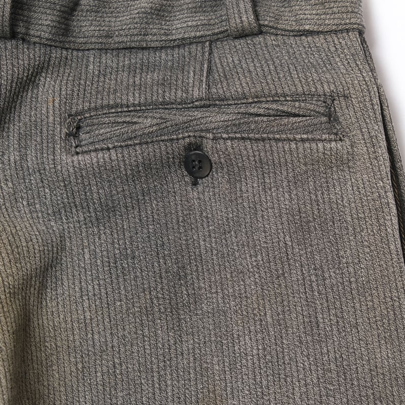 50-60s France Vintage Cotton Piqué Trousers | U