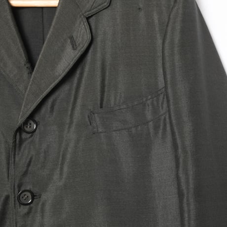 -30s France Antique Silk Wool Sack Coat