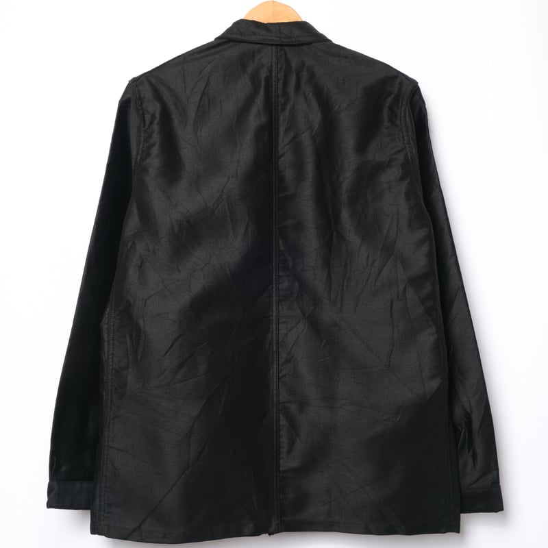 50-60s VULCAIN Black Moleskin Jacket Dead Stock 50-60s VULCAIN Black Moleskin Jacket Dead Stock