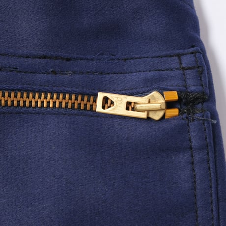 40-50s Le Mont St Michel  Blue Moleskin Work Overalls Dead Stock
