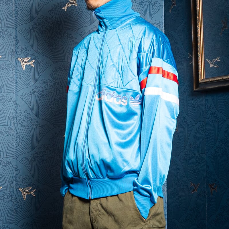 80s Vintage adidas Ventex Track Jacket Light Bl