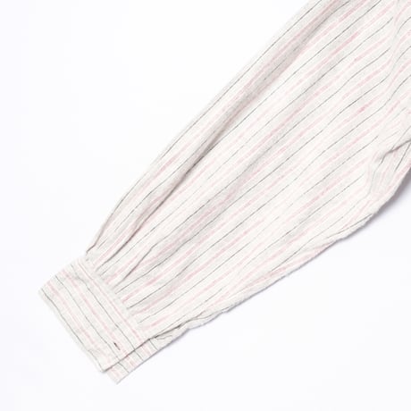 30-40s France Vintage Granpa Striped Shirt