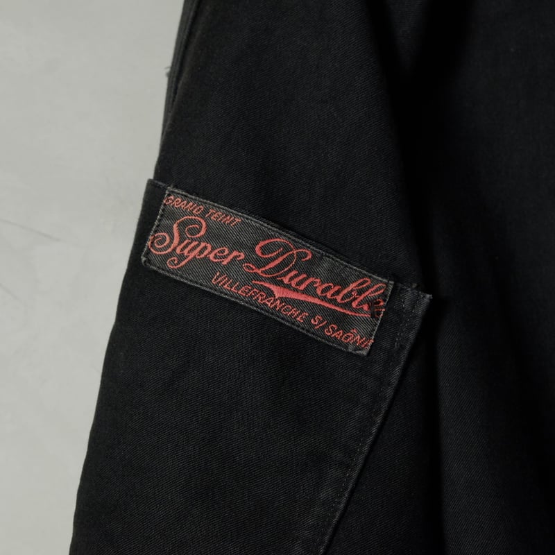 30s-40s Black Moleskin Jacket Metal Button | Ug 30s-40s Black Moleskin Jacket Metal Button | Ug