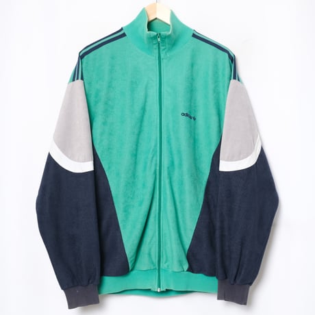 80s Vintage adidas Ventex Track Jacket Green (Made in France)