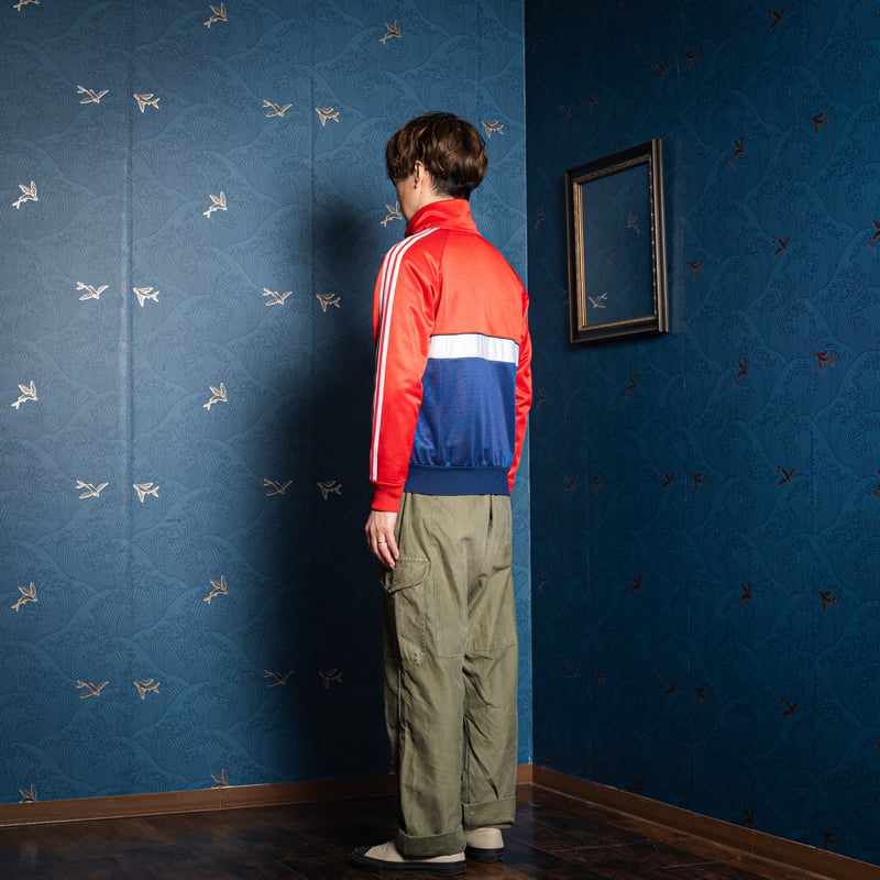 80s Vintage adidas Track Jacket Navy ×Red × Whi 80s Vintage adidas Track Jacket Navy ×Red × Whi