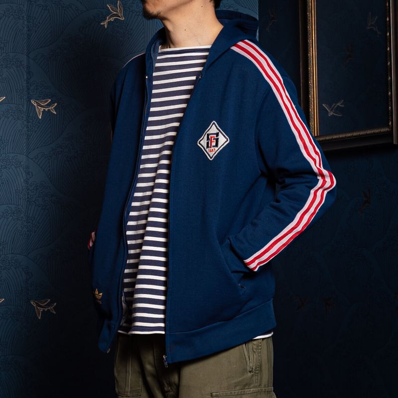 70s-80s Vintage adidas Hoodie STADE FRANCAIS (M