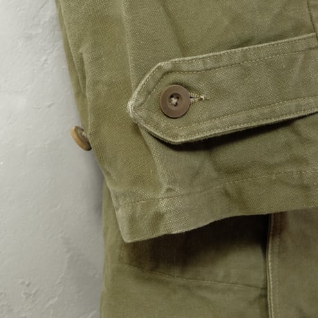 French Army M38 Motorcycle Coat +Liner Size2  Bamboo Button