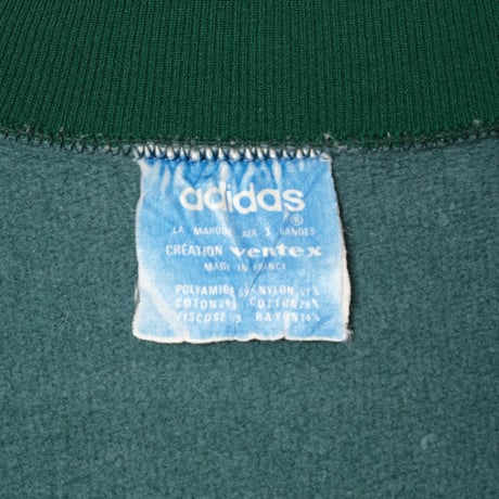 70s Vintage adidas Ventex Collarless Track Jacket Green (Made in France)