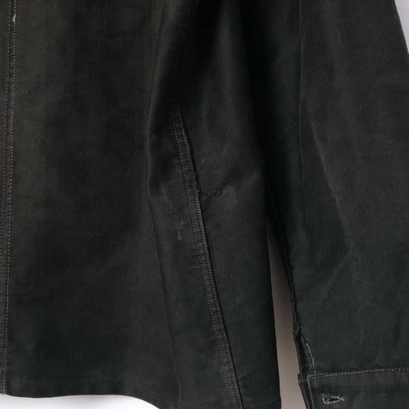40s France Vintage OKOK Black Moleskin Jacket | 40s France Vintage OKOK Black Moleskin Jacket |