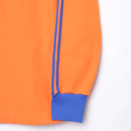 70s Vintage adidas Track Jacket With Hood Orange × Blue