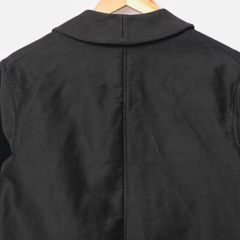30-40s Le Mont St Michel Black Moleskin Jacket