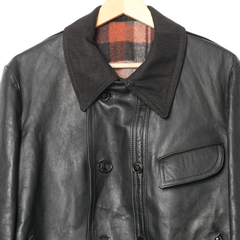 60-70s France Vintage Leather Jacket (Corbusier 60-70s France Vintage Leather Jacket (Corbusier
