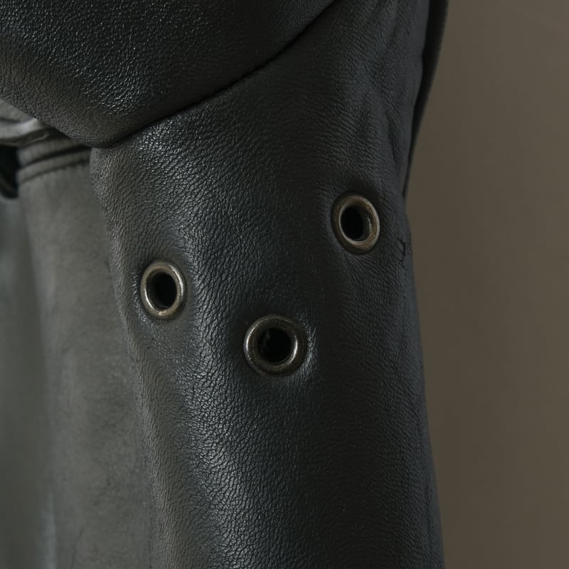 70-80s French Vintage GVF Leather Jacket (Corbu