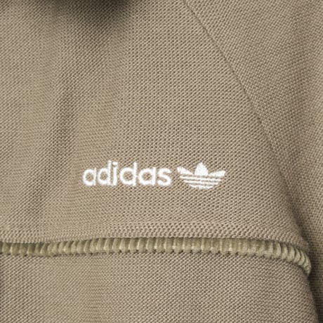 70-80s Vintage adidas Button Knit Jacket Khaki (Made in West Germany)