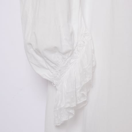 French Antique Cotton Lace Night Dress