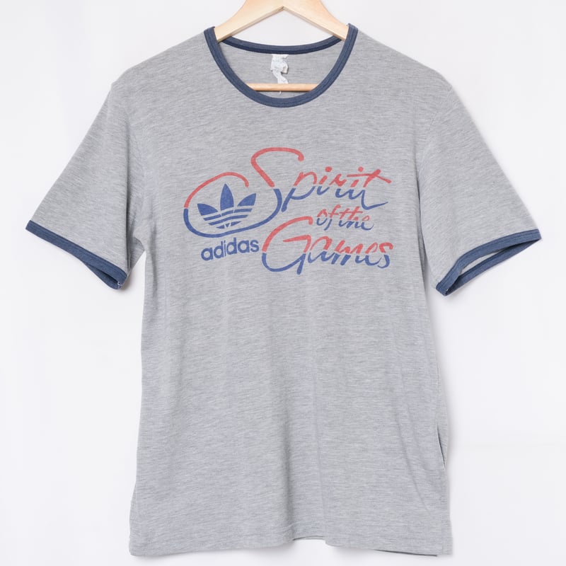 80s Vintage adidas Ventex Ringer T-shirt（Made i