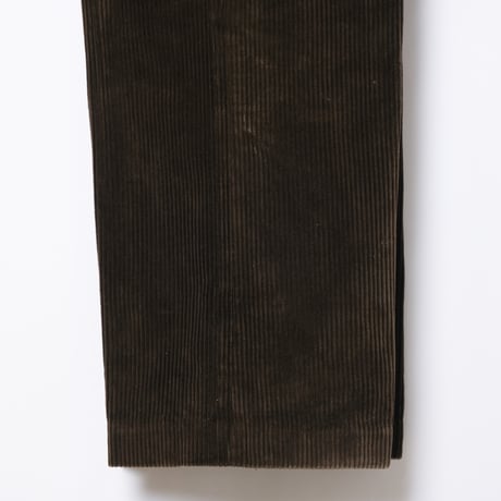 30-40s France Vintage LE MECANO Dark Brown Corduroy Trousers