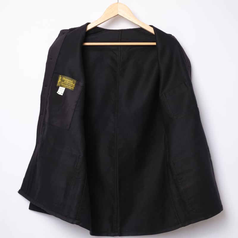 50s Dumont d'Urville ブラックモールスキンジャケット 50s Dumont d'Urville ブラックモールスキンジャケット 【公式通販】