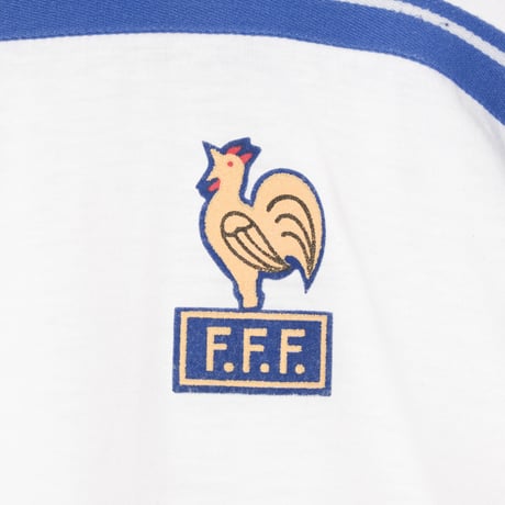 80s Vintage adidas Ventex T Shirt Football France Team 1986（Made in France）