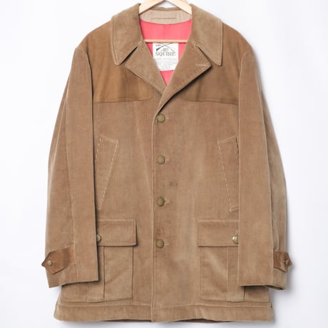 50-60s Vintage INVERTERE THE SQUIRE Wool Llined Corduroy Hunting Jacket（Made in England）