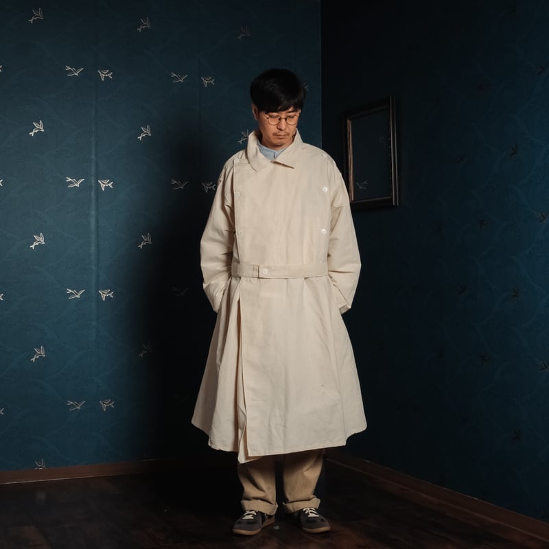 ジャケット・アウター 50's French Army Hospital Coat DEAD STOCK】1950s French Army Hospital Coat フランス軍ホスピタル