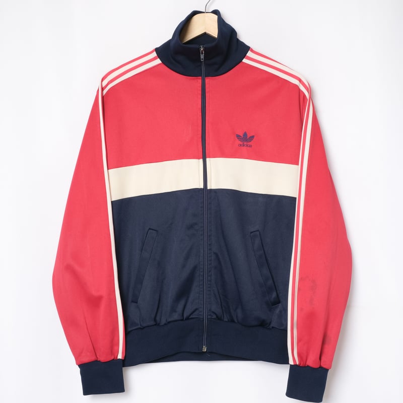 70-80s Vintage adidas Ventex Track Jacket Navy×...