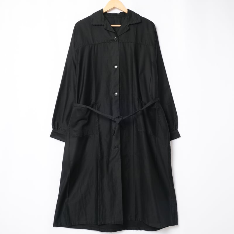 50-60s France Vintage Light Black Moleskin Wor...