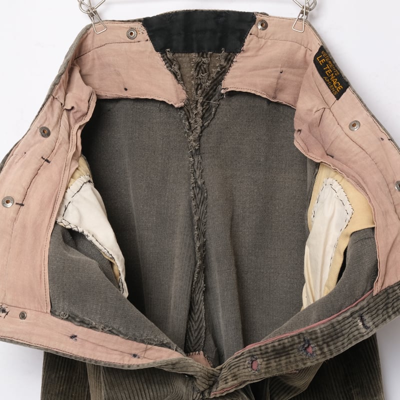 30-40s French Vintage Corduroy Trousers 3 | Ug