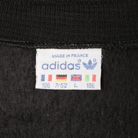 80s Vintage adidas Ventex Knit Track Jacket Black （Made in France)