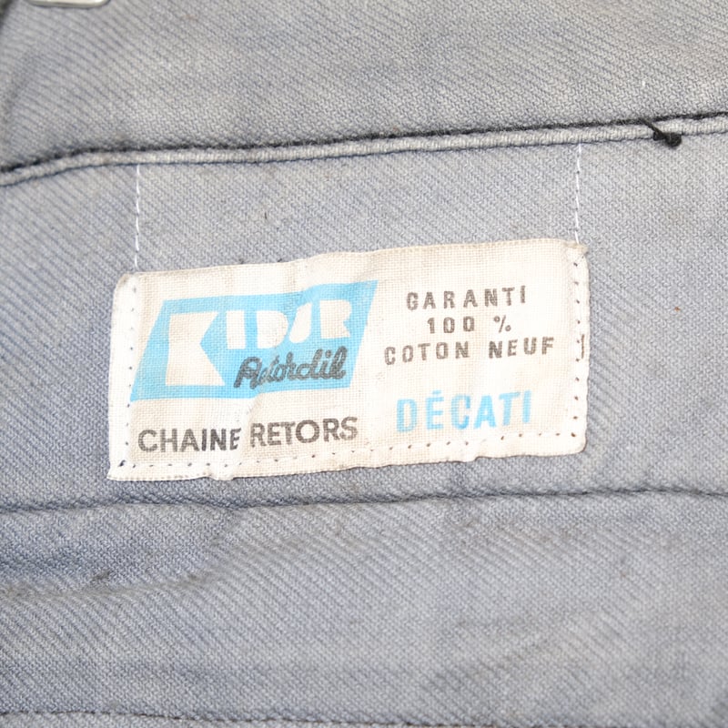 50-60s France Vintage Cotton Pique Trousers |