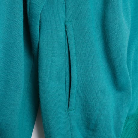 80s Vintage adidas Ventex Sweat Jacket Grey × Green  (Made in France)