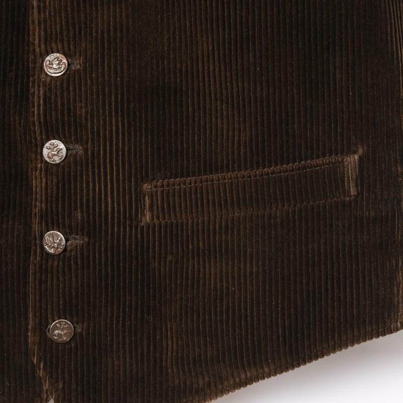 30-40s France Vintage Corduroy Hunting Gilet | 30-40s France Vintage Corduroy Hunting Gilet |