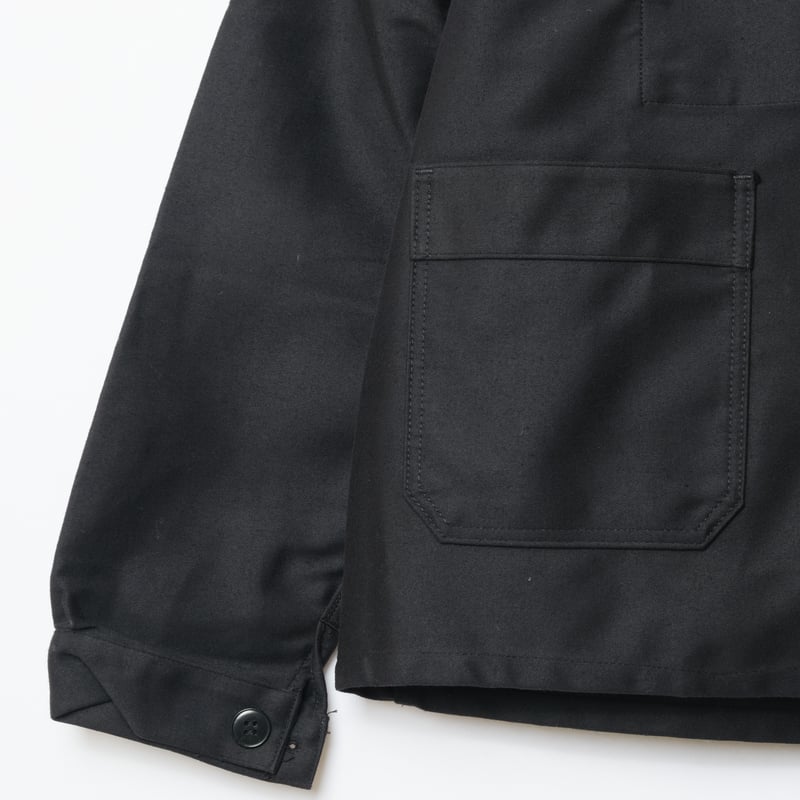50-60s Le Mont St Michel Black Moleskin Jacket