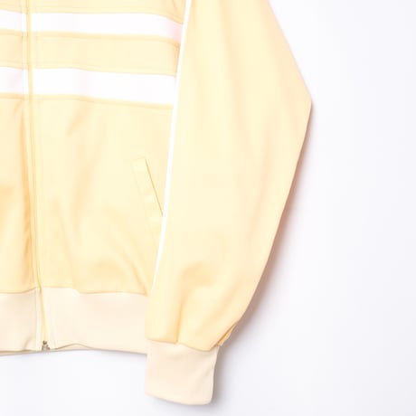 70-80s Vintage adidas Track Jacket Model First Custard × White (Made in France)