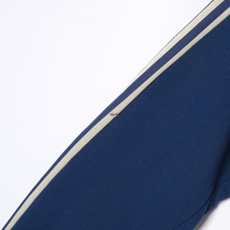 70-80s Vintage adidas Ventex Hoodie Ivory × Navy (Made in France)