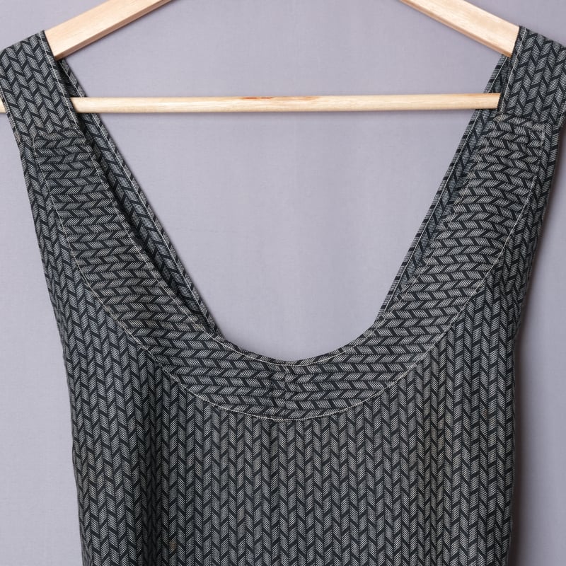 20-30s French Vintage Cotton Work Apron Dress