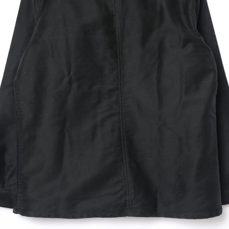 40-50s France Vintage Dubure & Deverchére Black Moleskin Jacket