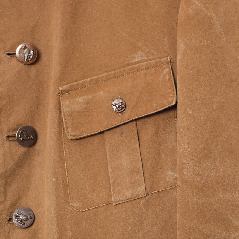30-40s France Vintage Cotton Canvas Hunting Jac
