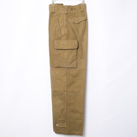 French Army M47 Trousers Early 比翼 Metal Button Size 80L