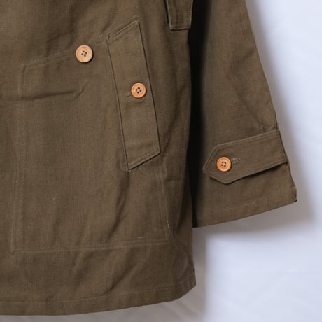 French Army M38 Motorcycle Coat 2nd  Wood Button