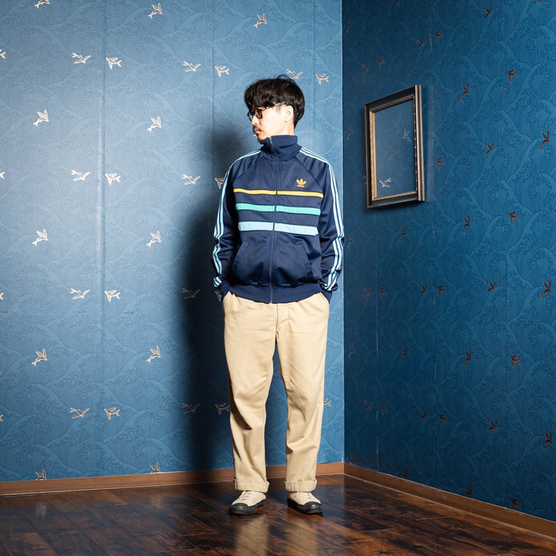 70-80s Vintage adidas Ventex Track Jacket Model