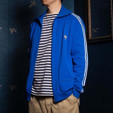 70-80s Vintage adidas Ventex Track Jacket Blue (Made in France)