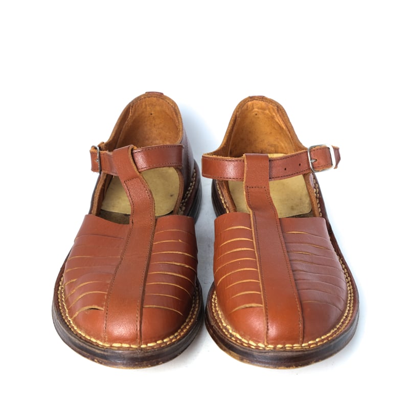 50-60s French Vintage Leather Sandal Size 37(23