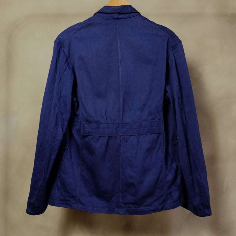 ジャケット・アウター 40'sVintage french work jacket 40-50s French Vintage Blue Cotton Work Jacket L