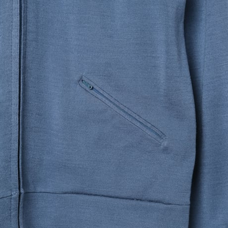 70s Vintage adidas Ventex Knit Jacket Blue Grey (Made in France)