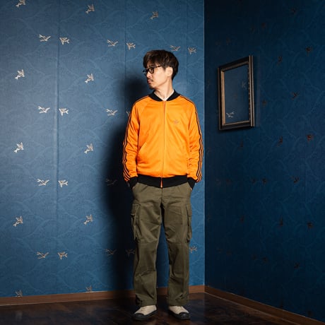 70s Vintage adidas Ventex  ATP Track Jacket Orange × Black (Made in France) 1