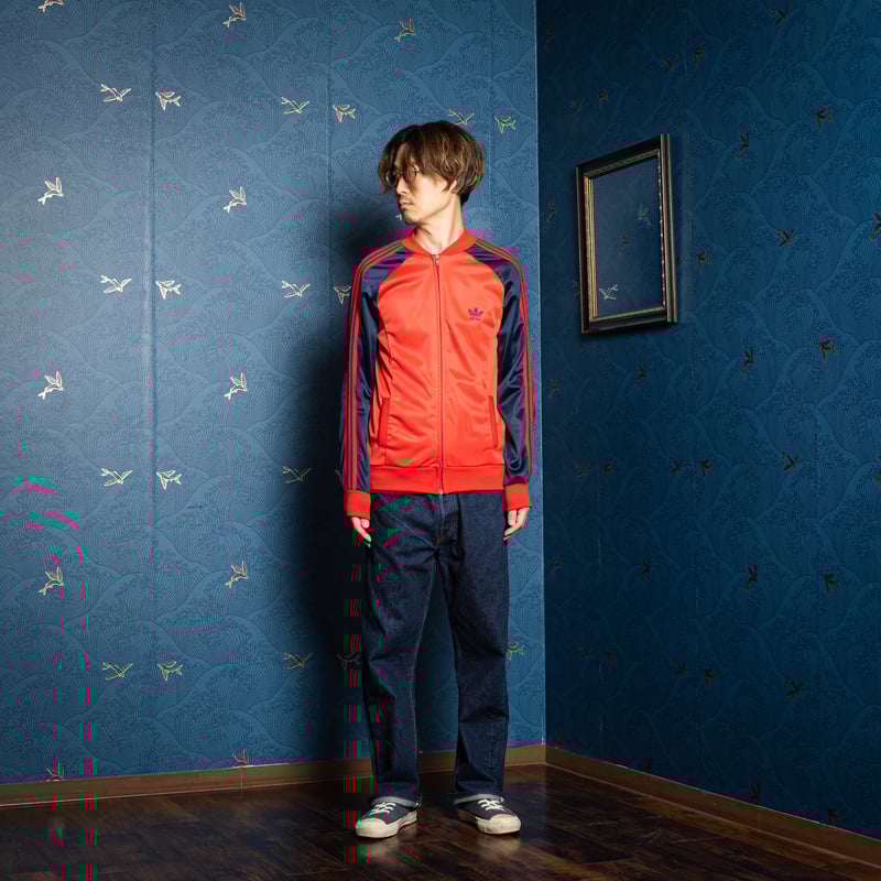 70-80s Vintage adidas Ventex ATP Red × Navy Tra 70-80s Vintage adidas Ventex ATP Red × Navy Tra